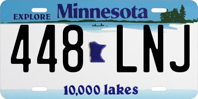 MN license plate 448LNJ