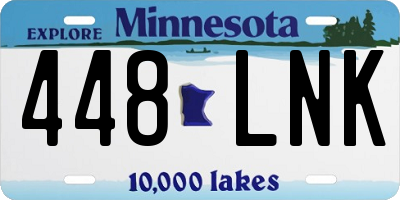 MN license plate 448LNK