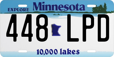 MN license plate 448LPD