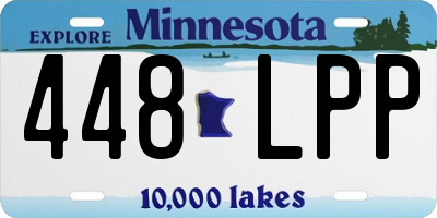 MN license plate 448LPP