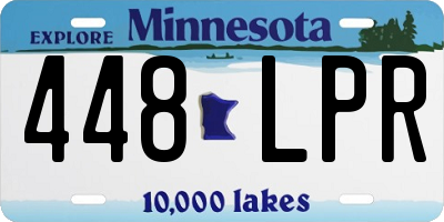 MN license plate 448LPR