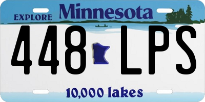 MN license plate 448LPS