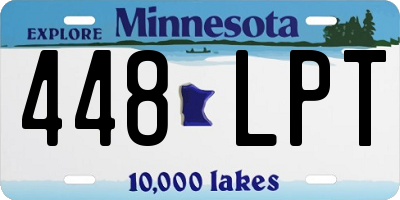 MN license plate 448LPT