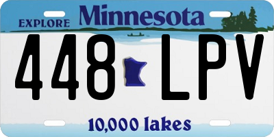 MN license plate 448LPV