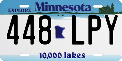 MN license plate 448LPY