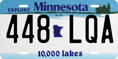 MN license plate 448LQA