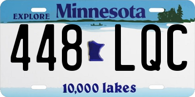 MN license plate 448LQC