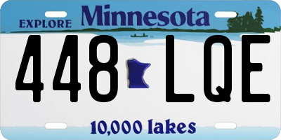 MN license plate 448LQE