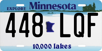 MN license plate 448LQF