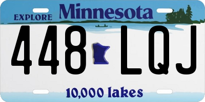 MN license plate 448LQJ