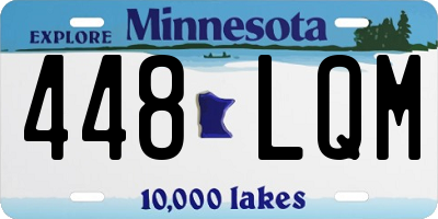 MN license plate 448LQM