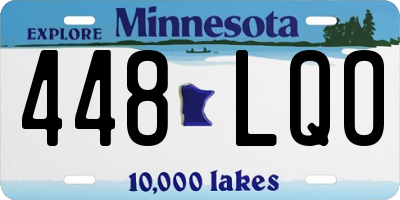 MN license plate 448LQO