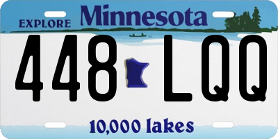 MN license plate 448LQQ
