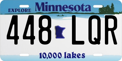 MN license plate 448LQR