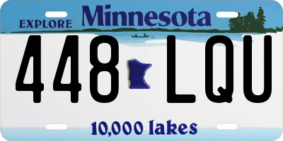 MN license plate 448LQU