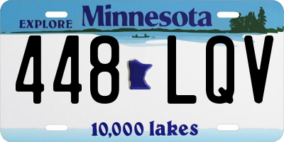 MN license plate 448LQV