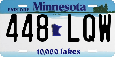 MN license plate 448LQW