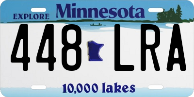 MN license plate 448LRA