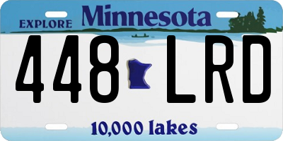 MN license plate 448LRD