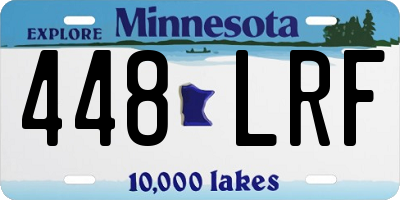 MN license plate 448LRF