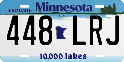 MN license plate 448LRJ