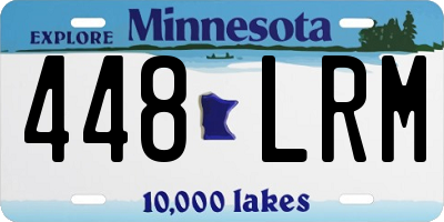 MN license plate 448LRM
