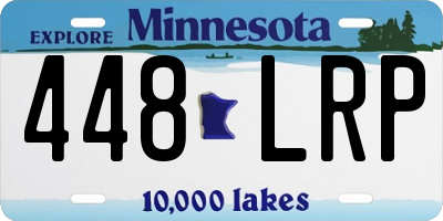 MN license plate 448LRP