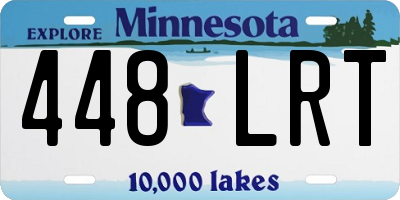 MN license plate 448LRT
