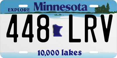 MN license plate 448LRV