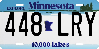 MN license plate 448LRY