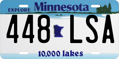 MN license plate 448LSA