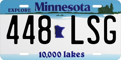 MN license plate 448LSG