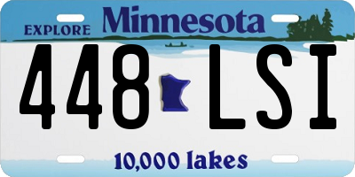 MN license plate 448LSI