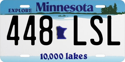 MN license plate 448LSL