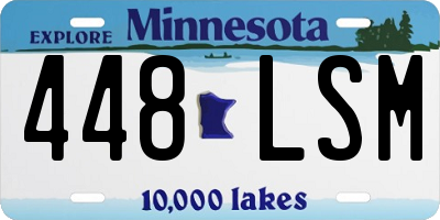 MN license plate 448LSM