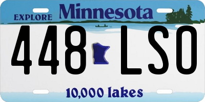 MN license plate 448LSO