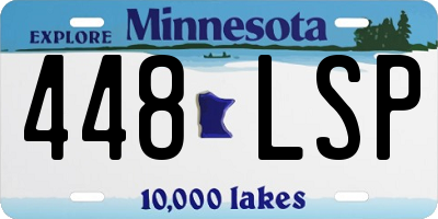 MN license plate 448LSP