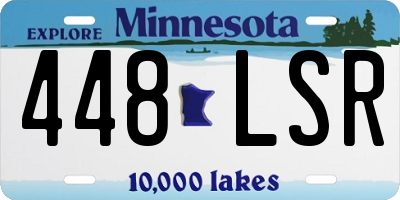 MN license plate 448LSR