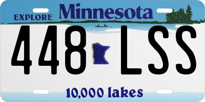 MN license plate 448LSS