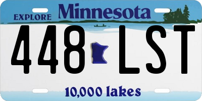 MN license plate 448LST