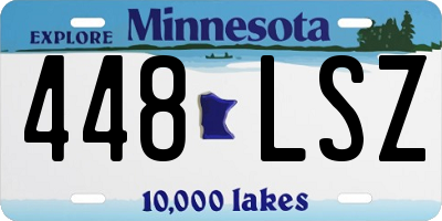 MN license plate 448LSZ