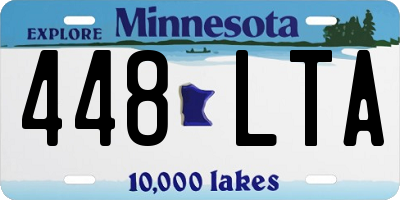 MN license plate 448LTA