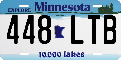 MN license plate 448LTB
