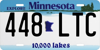MN license plate 448LTC