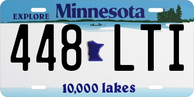 MN license plate 448LTI