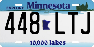 MN license plate 448LTJ