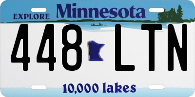 MN license plate 448LTN