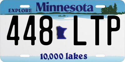 MN license plate 448LTP