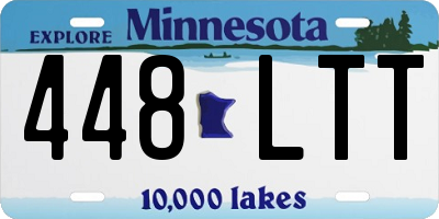 MN license plate 448LTT