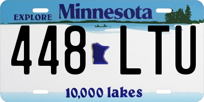 MN license plate 448LTU